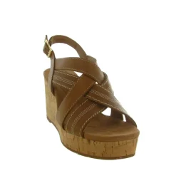 sandales et nu pieds - Confort - femme - Cuir - Marron - Clarks