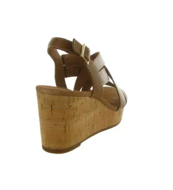 sandales et nu pieds - Confort - femme - Cuir - Marron - Clarks