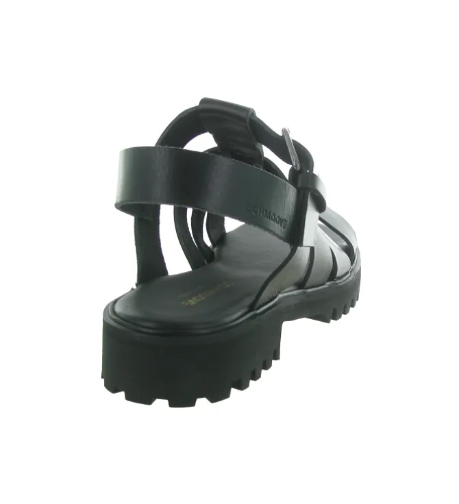sandales et nu pieds - Confort - femme - Cuir - Noir - Schmoove