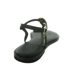 sandales et nu pieds - Confort - femme - Cuir - Noir - Caryatis