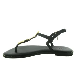 sandales et nu pieds - Confort - femme - Cuir - Noir - Caryatis