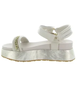 sandales et nu pieds - Confort - femme - Cuir - Blanc - Liu jo