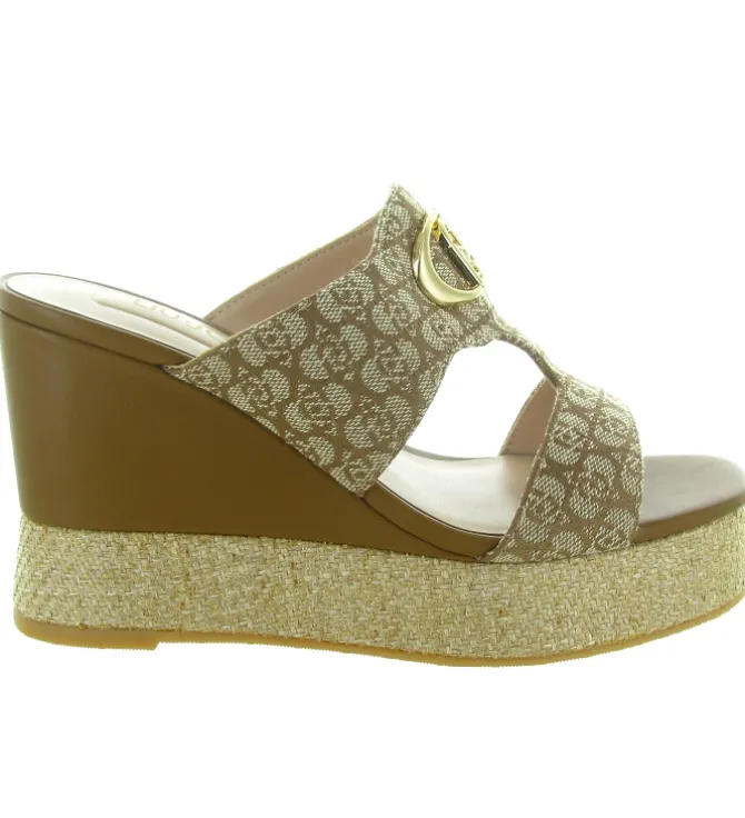 sandales et nu pieds - Confort - femme - Toile - Beige - Liu jo