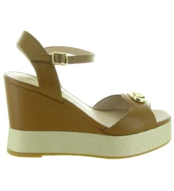 sandales et nu pieds - Confort - femme - Cuir - Marron - Liu jo