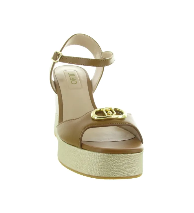 sandales et nu pieds - Confort - femme - Cuir - Marron - Liu jo