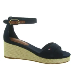 sandales et nu pieds - Confort - femme - Synthétique - Bleu Marine - Tommy hilfiger