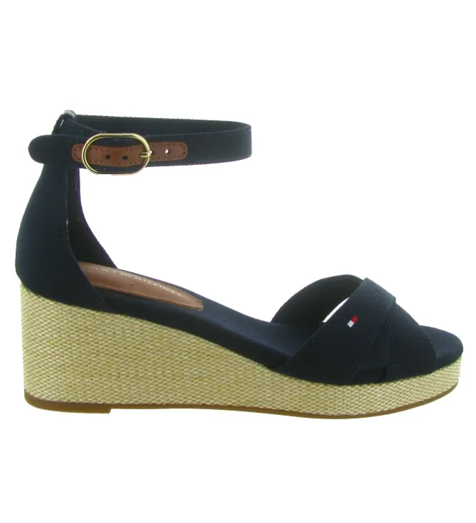 sandales et nu pieds - Confort - femme - Synthétique - Bleu Marine - Tommy hilfiger