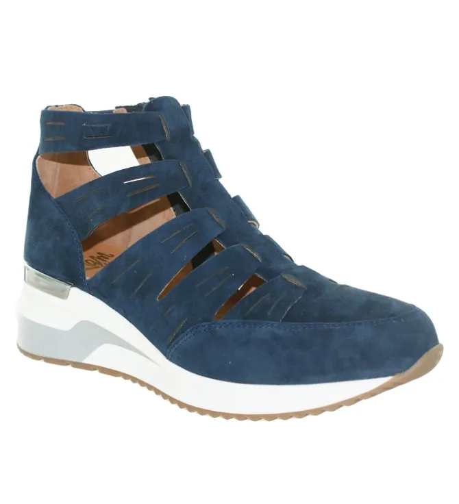 sandales et nu pieds - Confort - femme - Cuir - Bleu - Mamzelle