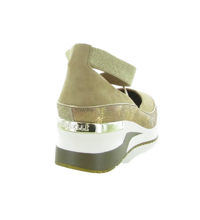 sandales et nu pieds - Confort - femme - Cuir - Gris - Mamzelle