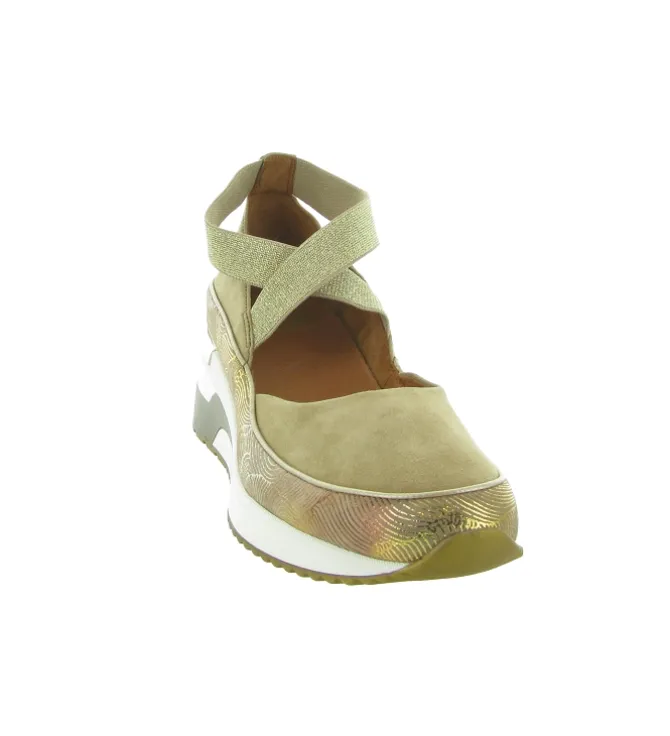 sandales et nu pieds - Confort - femme - Cuir - Gris - Mamzelle