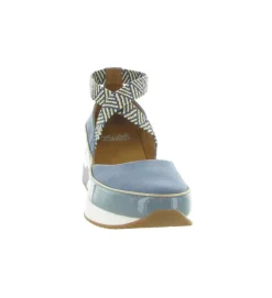 sandales et nu pieds - Confort - femme - Cuir - Bleu - Mamzelle