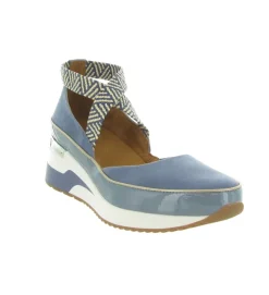 sandales et nu pieds - Confort - femme - Cuir - Bleu - Mamzelle