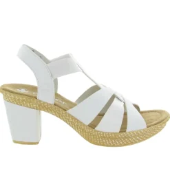 sandales et nu pieds - Confort - femme - Synthétique - Blanc - Rieker