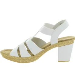 sandales et nu pieds - Confort - femme - Synthétique - Blanc - Rieker
