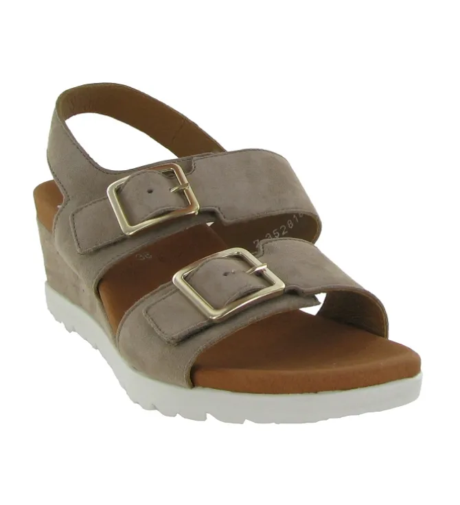 sandales et nu pieds - Confort - femme - Nubuck - Gris - Mephisto