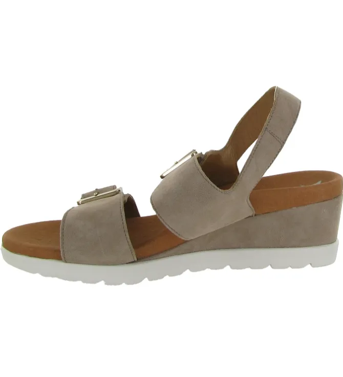 sandales et nu pieds - Confort - femme - Nubuck - Gris - Mephisto
