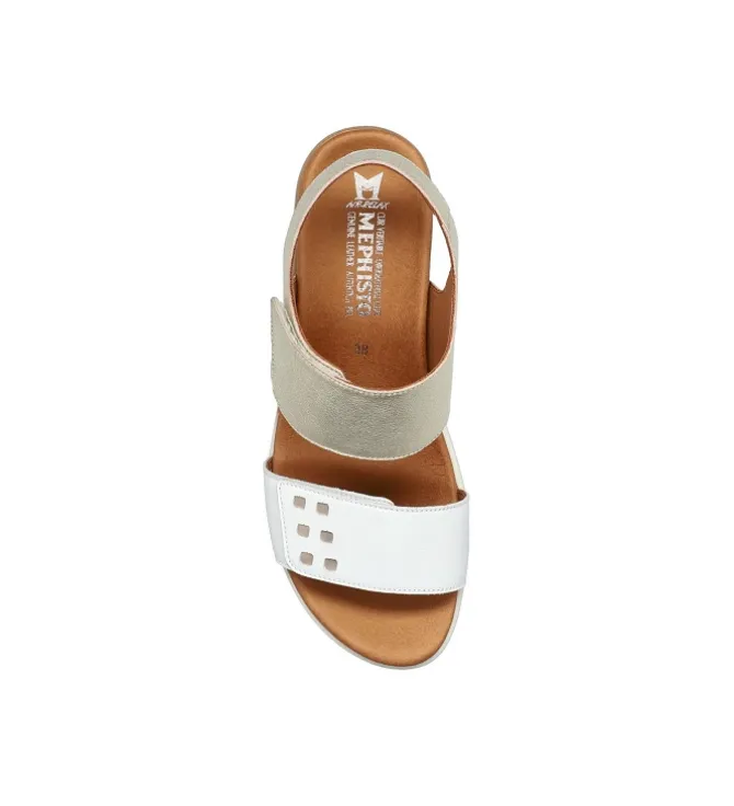 sandales et nu pieds - Confort - femme - Cuir - Gris - Mephisto