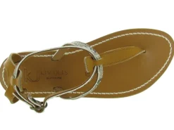 sandales et nu pieds - Confort - femme - Cuir - Marron - K.jacques