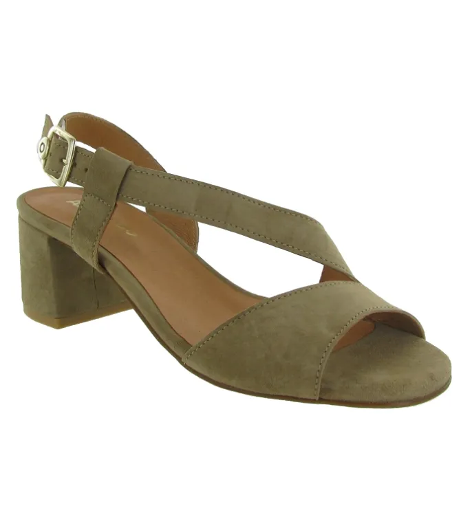 sandales et nu pieds - Confort - femme - Nubuck - Gris - Armando