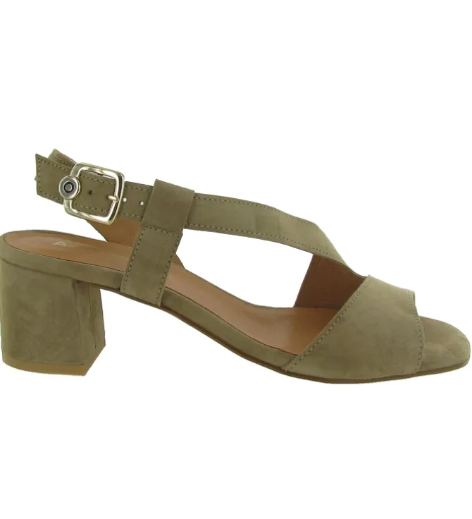 sandales et nu pieds - Confort - femme - Nubuck - Gris - Armando