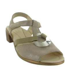 sandales et nu pieds - Confort - femme - Cuir - Gris - Ara