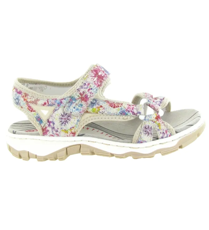 sandales et nu pieds - Confort - femme - Synthétique - Multicolor - Rieker