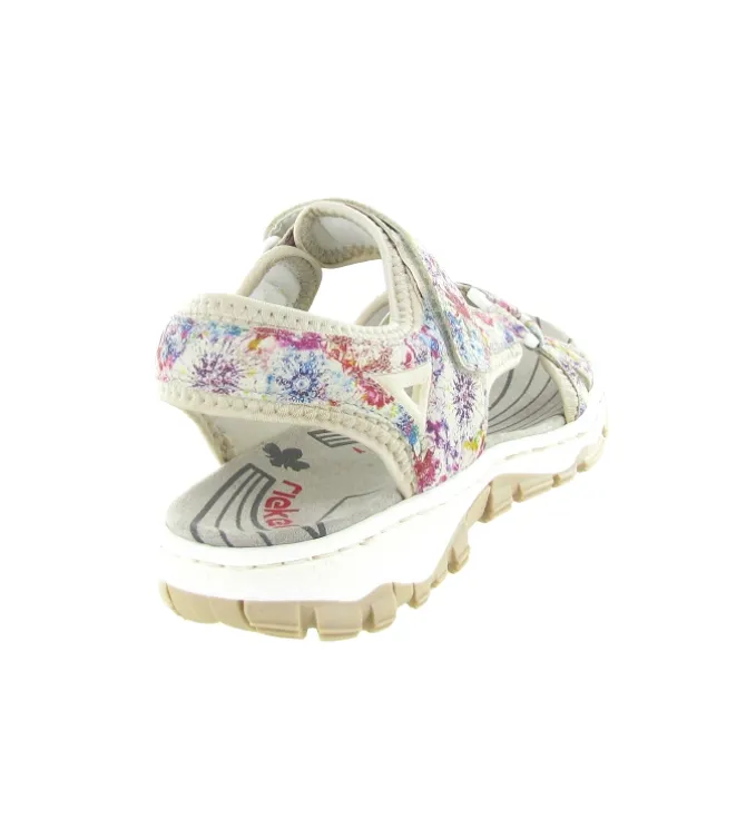 sandales et nu pieds - Confort - femme - Synthétique - Multicolor - Rieker