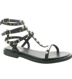 sandales et nu pieds - Confort - femme - Cuir - Noir - Les tropeziennes