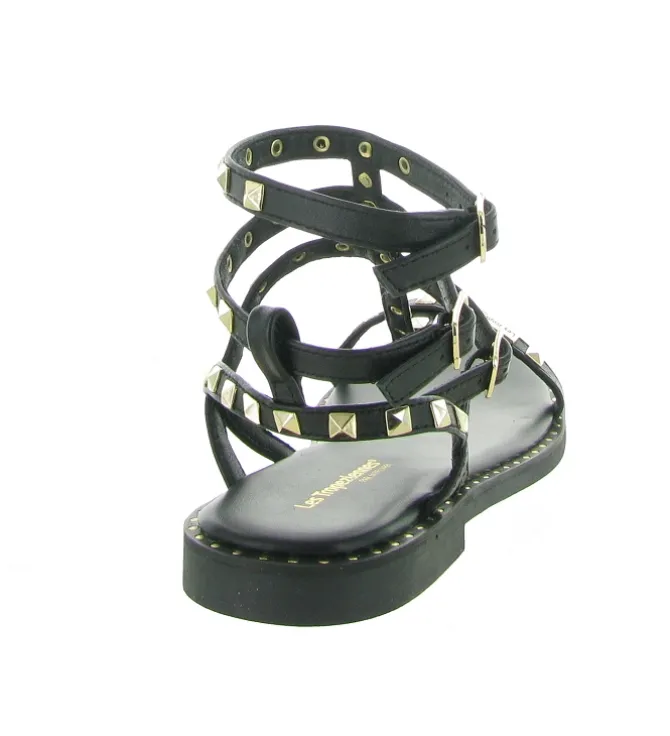 sandales et nu pieds - Confort - femme - Cuir - Noir - Les tropeziennes