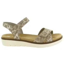 sandales et nu pieds - Confort - femme - Cuir - Python - Remonte