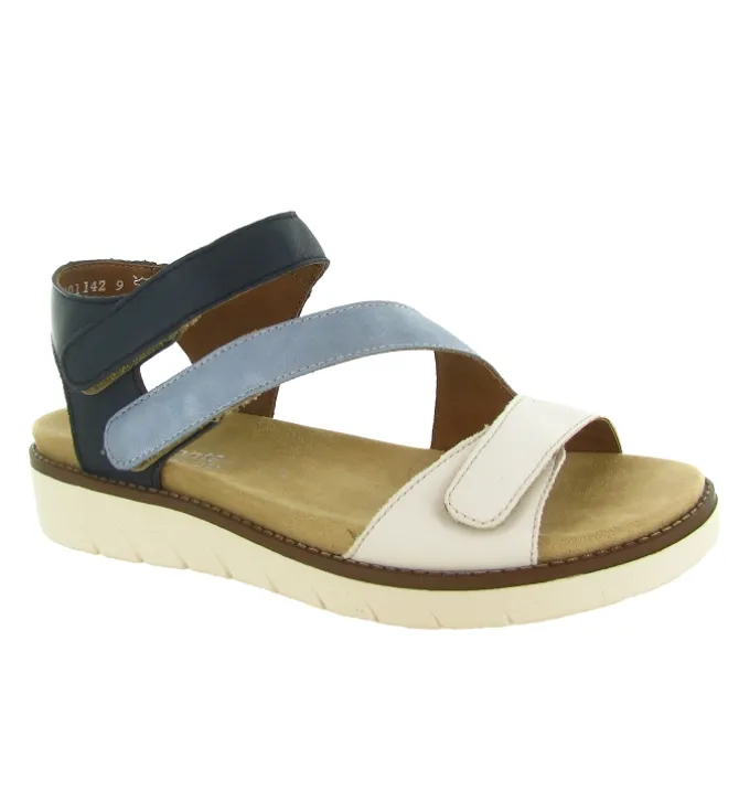 sandales et nu pieds - Confort - femme - Synthétique - Bleu - Remonte