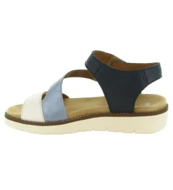 sandales et nu pieds - Confort - femme - Synthétique - Bleu - Remonte