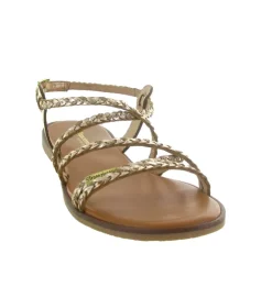 sandales et nu pieds - Confort - femme - Cuir - Or - Les tropeziennes