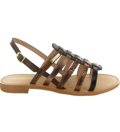 sandales et nu pieds - Confort - femme - Cuir - Marron - Les tropeziennes