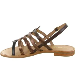 sandales et nu pieds - Confort - femme - Cuir - Marron - Les tropeziennes