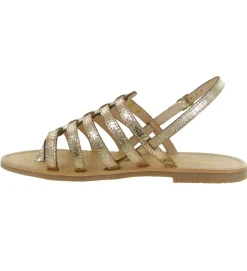 sandales et nu pieds - Confort - femme - Cuir - Or - Les tropeziennes