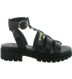 sandales et nu pieds - Confort - femme - Cuir - Noir - Les tropeziennes