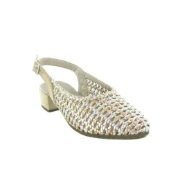 sandales et nu pieds - Confort - femme - Synthétique - Or - Rieker