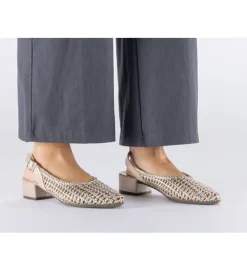 sandales et nu pieds - Confort - femme - Synthétique - Or - Rieker