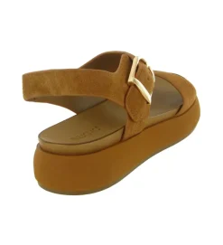 sandales et nu pieds - Confort - femme - Nubuck - Chestnut - Inuovo