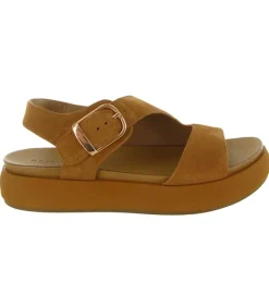 sandales et nu pieds - Confort - femme - Nubuck - Chestnut - Inuovo