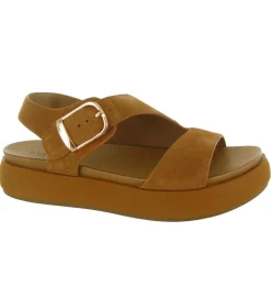 sandales et nu pieds - Confort - femme - Nubuck - Chestnut - Inuovo