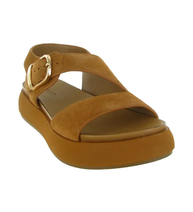 sandales et nu pieds - Confort - femme - Nubuck - Chestnut - Inuovo