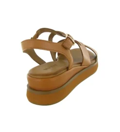 sandales et nu pieds - Confort - femme - Cuir - Chestnut - Inuovo