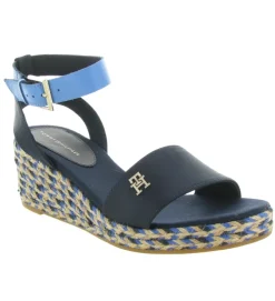 sandales et nu pieds - Corde - femme - Synthétique - Bleu - Tommy hilfiger