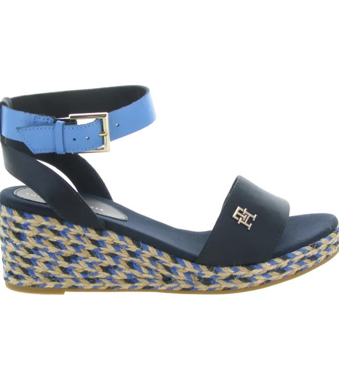 sandales et nu pieds - Corde - femme - Synthétique - Bleu - Tommy hilfiger