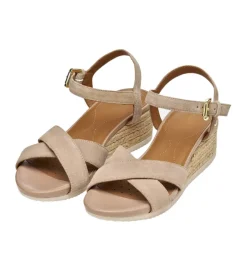 sandales et nu pieds - Corde - femme - Nubuck - Beige - Geox