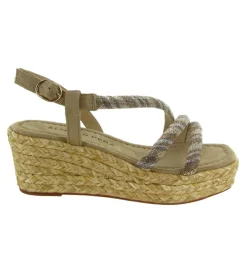 sandales et nu pieds - Cérémonie - femme - Nubuck - Gris - Alma en pena