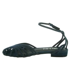 sandales et nu pieds - Cérémonie - femme - Toile - Bleu Marine - Bibi lou