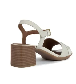 sandales et nu pieds - Cérémonie - femme - Cuir - Blanc - Geox